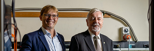Dr Warren McKenzie and Prof Heinrich Hora